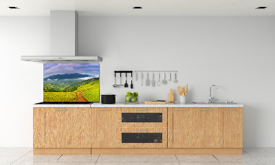 Cooker splashback Green hills