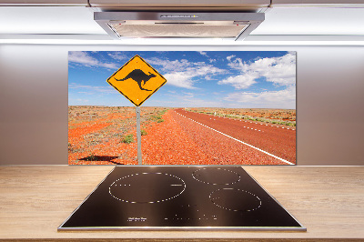 Cooker splashback Road in Australia