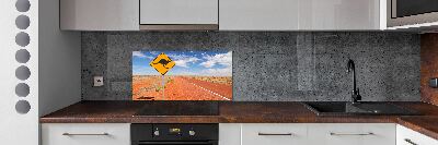 Cooker splashback Road in Australia