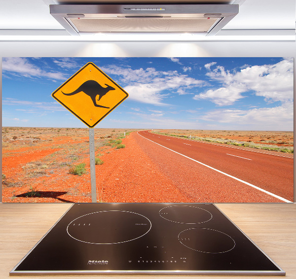 Cooker splashback Road in Australia