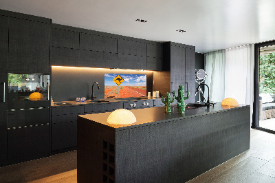 Cooker splashback Road in Australia