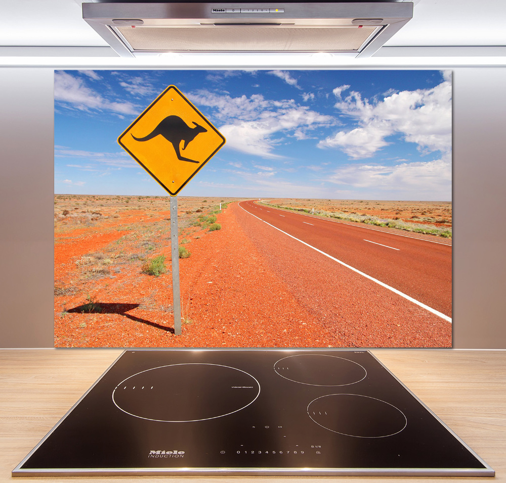 Cooker splashback Road in Australia