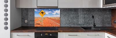 Cooker splashback Road in Australia