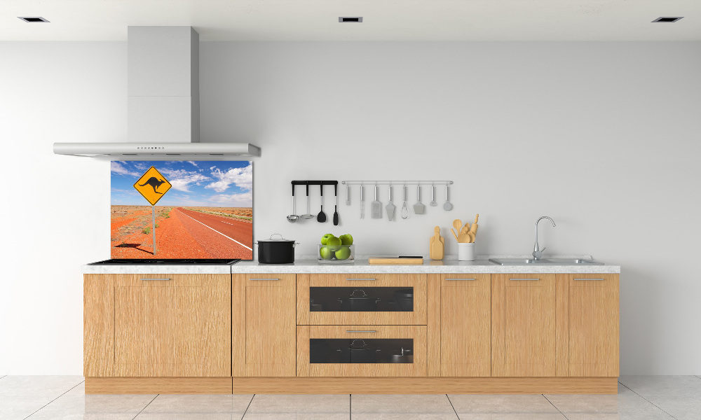 Cooker splashback Road in Australia