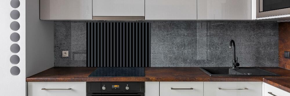 Cooker splashback Black and gray stripes