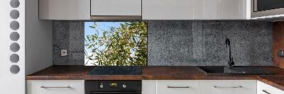 Cooker splashback Olive tree