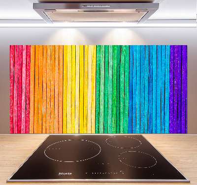 Cooker splashback Colorful stripes