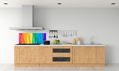 Cooker splashback Colorful stripes