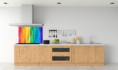 Cooker splashback Colorful stripes