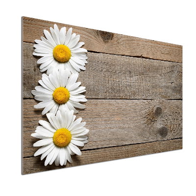 Cooker splashback Daisy wood