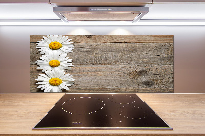 Cooker splashback Daisy wood