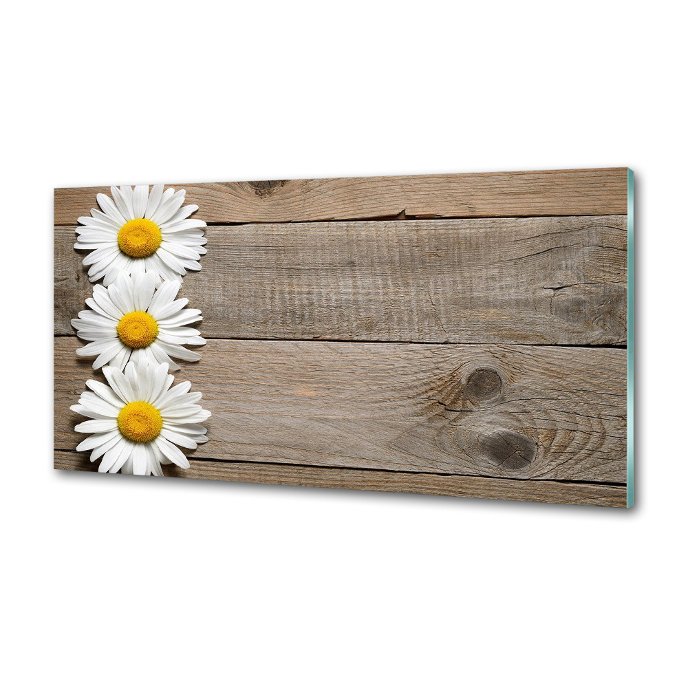 Cooker splashback Daisy wood