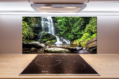 Cooker splashback Waterfall in the forest