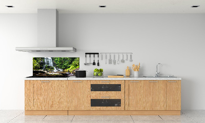 Cooker splashback Waterfall in the forest