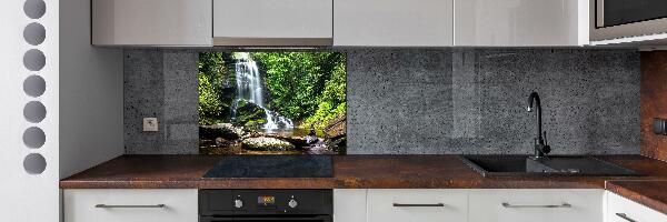 Cooker splashback Waterfall in the forest