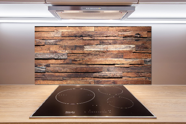 Kitchen splashback Wooden wall