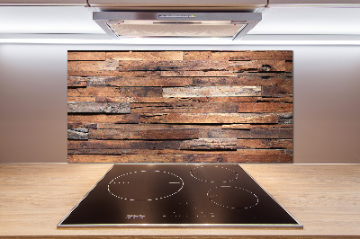 Kitchen splashback Wooden wall