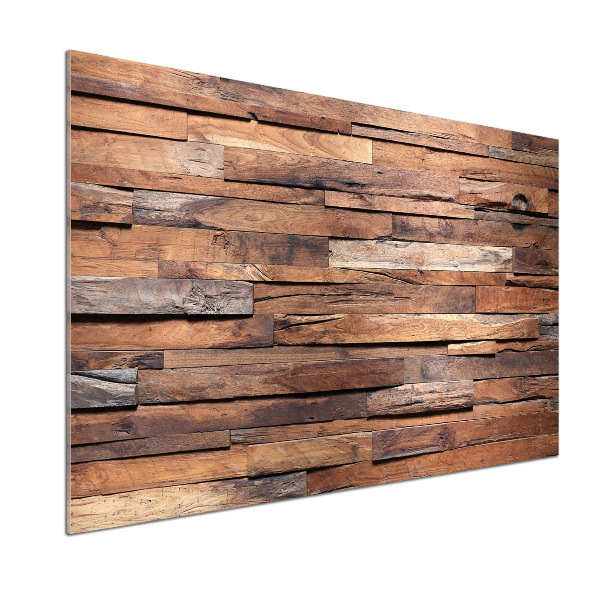 Kitchen splashback Wooden wall