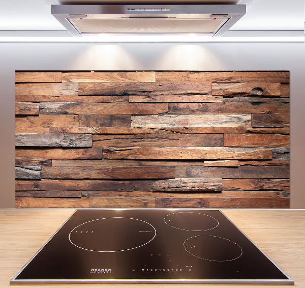 Kitchen splashback Wooden wall