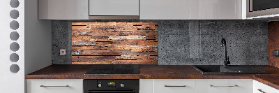 Kitchen splashback Wooden wall