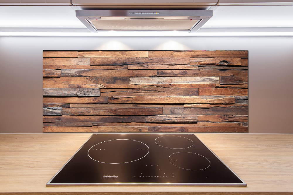 Kitchen splashback Wooden wall