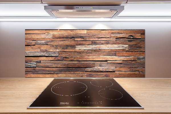 Kitchen splashback Wooden wall