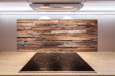 Kitchen splashback Wooden wall