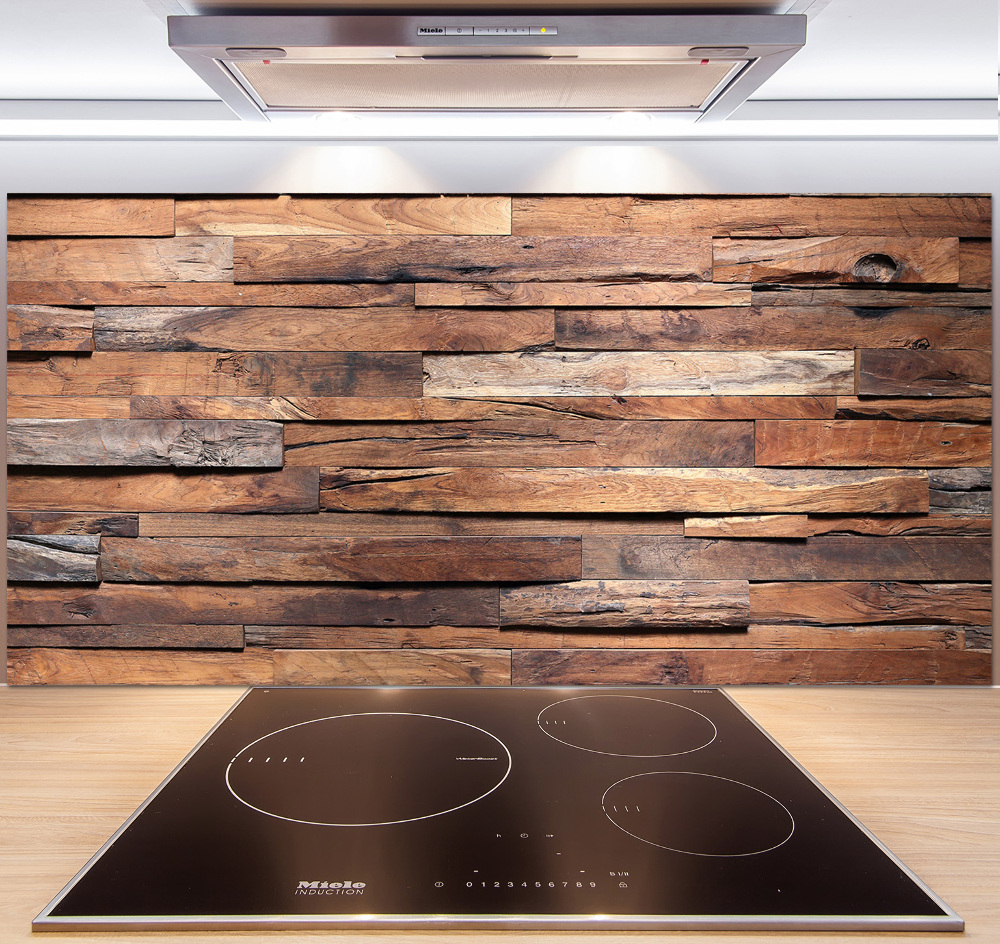 Kitchen splashback Wooden wall