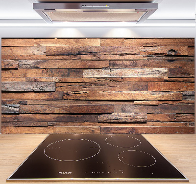 Kitchen splashback Wooden wall