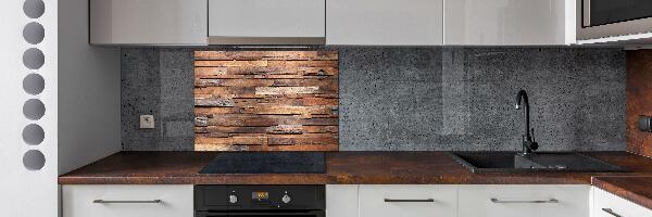 Kitchen splashback Wooden wall