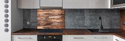 Kitchen splashback Wooden wall