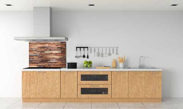 Kitchen splashback Wooden wall