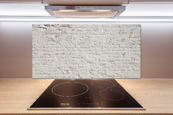 Glass splashback Brick wall