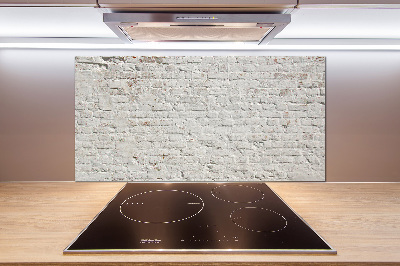 Glass splashback Brick wall