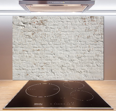 Glass splashback Brick wall