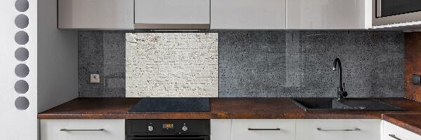 Glass splashback Brick wall