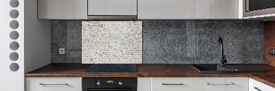 Glass splashback Brick wall