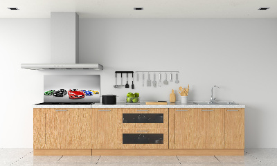 Kitchen splashback Colorful cars