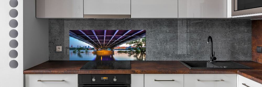 Cooker splashback Bridge in Warsaw