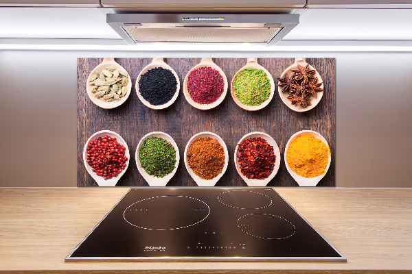 Cooker splashback Colorful spices