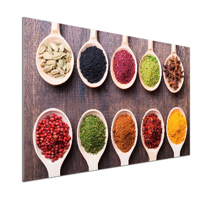 Cooker splashback Colorful spices