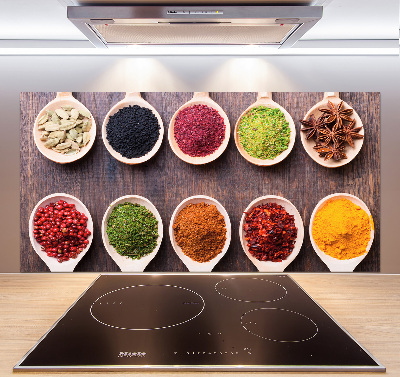 Cooker splashback Colorful spices