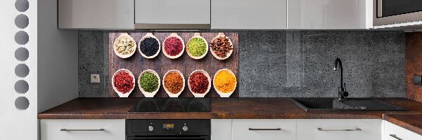 Cooker splashback Colorful spices