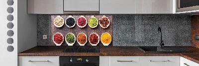 Cooker splashback Colorful spices