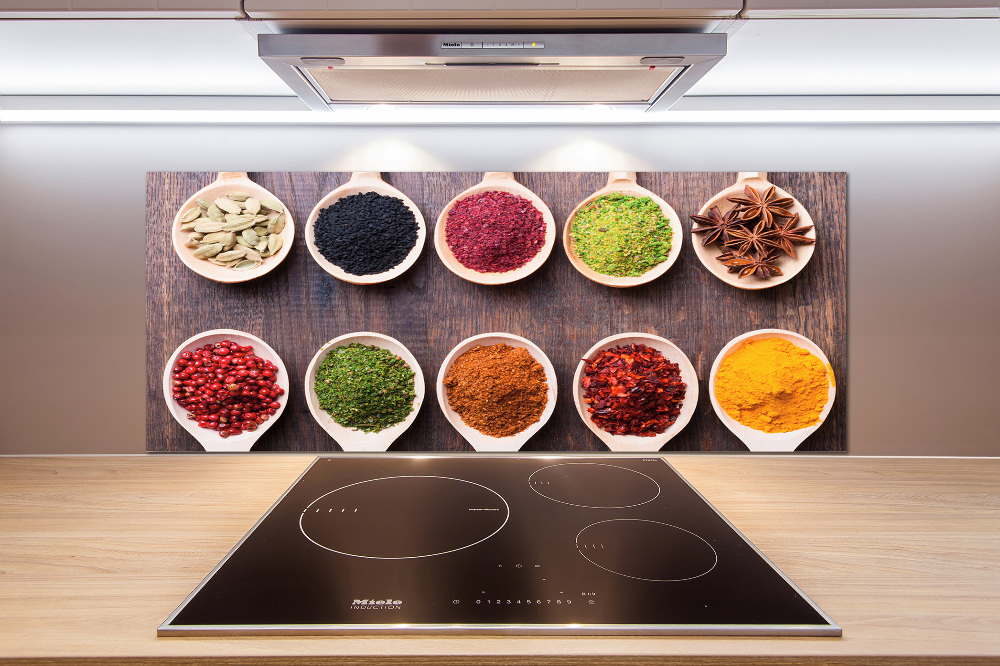 Cooker splashback Colorful spices