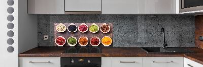 Cooker splashback Colorful spices