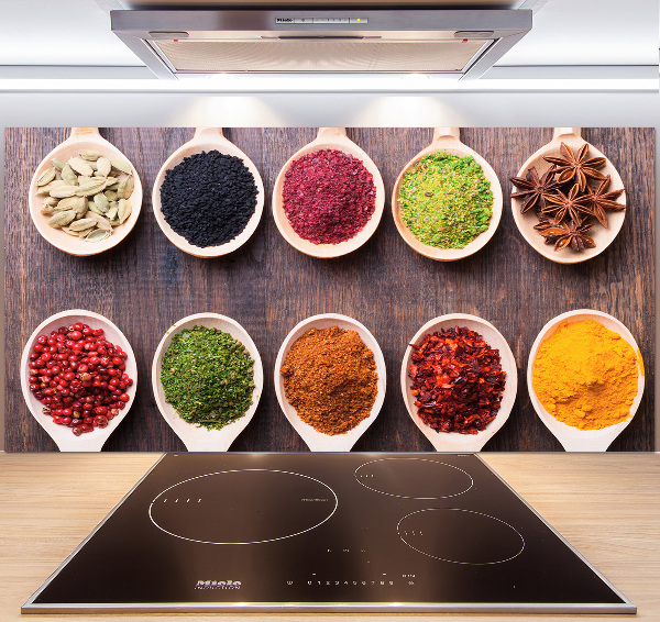 Cooker splashback Colorful spices