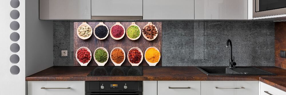 Cooker splashback Colorful spices