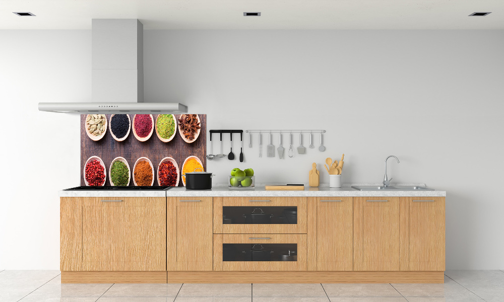 Cooker splashback Colorful spices