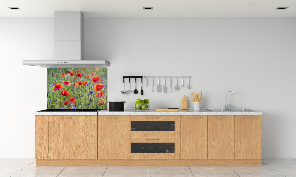 Cooker splashback Field flowers